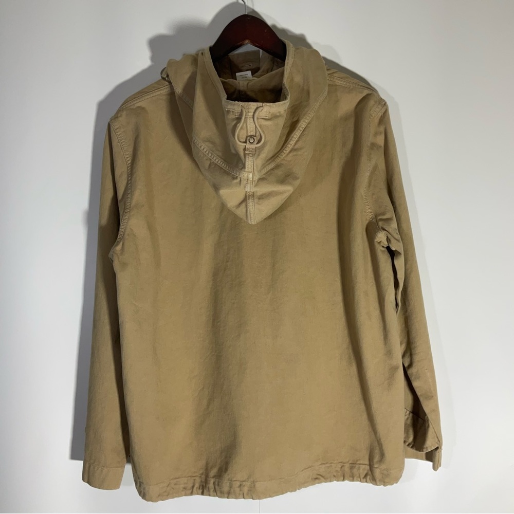 J. Crew Women’s Anorak Heritage Silhouette Hooded Pullover Jacket Beige Size LG - Picture 13 of 16